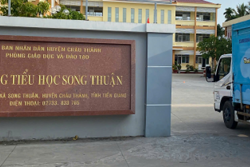 Chuyến xe Thư viện thông minh lưu động 09/04/2025 tại Trường tiểu học Song Thuận, huyện Châu Thành